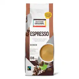 PLUS Fairtrade Original Espresso 8 koffiebonen aanbieding