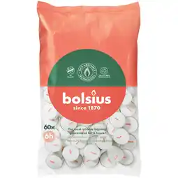 PLUS Bolsius Theelicht 6-uur zak 60 aanbieding