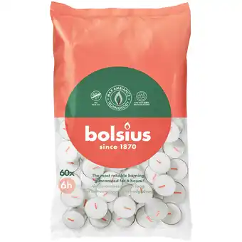 PLUS Bolsius Theelicht 6-uur zak 60 aanbieding