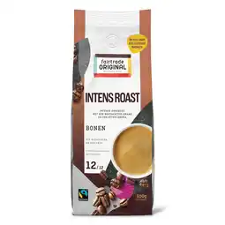 PLUS Fairtrade Original Intens roast 12 koffiebonen aanbieding