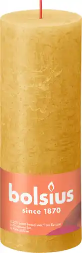 PLUS Bolsius Rustiek stompkaars 190/68 Honeycomb aanbieding