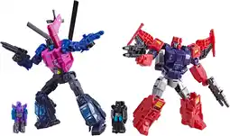 Amazon Transformers Wreck 'n Doom Collection Topspin vs Spinister, omvormbare actiefiguur, duopack aanbieding