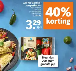 Albert Heijn Alle AH Maaltijd Verspakketten aanbieding