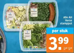 Albert Heijn Alle AH Verse stamppot aanbieding