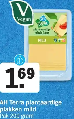 Albert Heijn AH Terra plantaardige plakken mild aanbieding