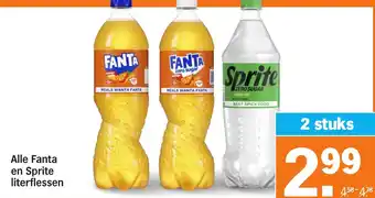 Albert Heijn Alle Fanta en Sprite aanbieding