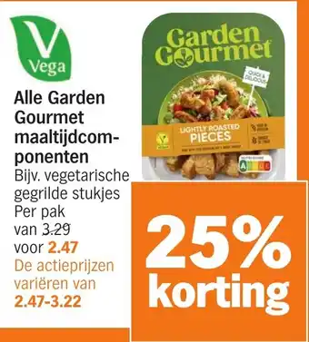 Albert Heijn Alle Garden Gourmet maaltijdcomponenten aanbieding