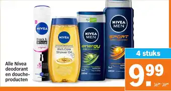 Albert Heijn Alle Nivea deodorant en douche producten aanbieding