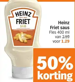 Albert Heijn Heinz Friet saus aanbieding