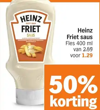 Albert Heijn Heinz Friet saus aanbieding