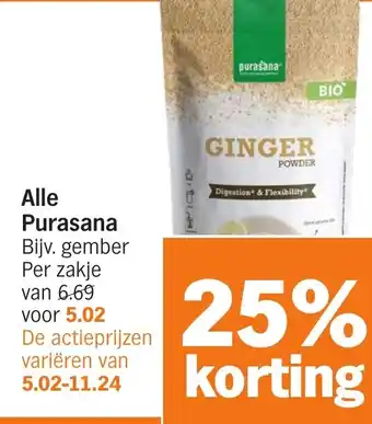 Albert Heijn Alle Purasana aanbieding