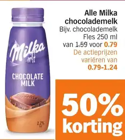 Albert Heijn Alle Milka chocolademelk aanbieding