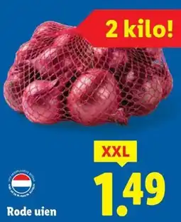Lidl Rode uien aanbieding