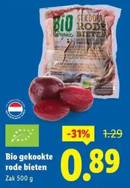 Lidl Bio gekookte rode bieten aanbieding
