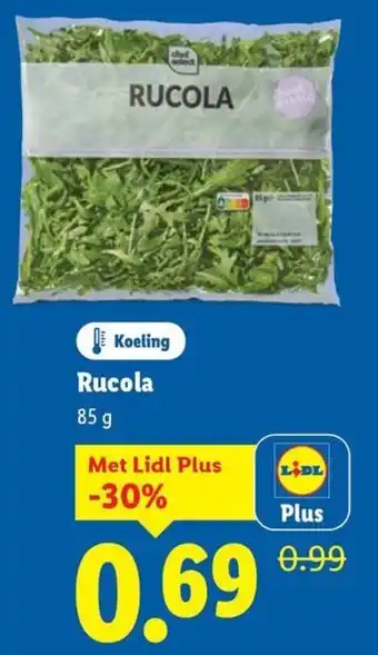 Lidl Rucola aanbieding