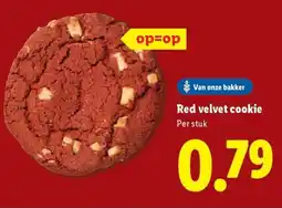 Lidl Red velvet cookie aanbieding