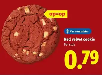 Lidl Red velvet cookie aanbieding