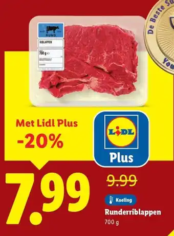 Lidl Runderriblappen aanbieding