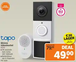 Albert Heijn Tapo Slimme videodeurbel aanbieding