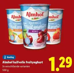 Lidl Almhof halfvolle fruityoghurt aanbieding