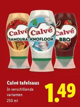 Lidl Calvé tafelsaus aanbieding