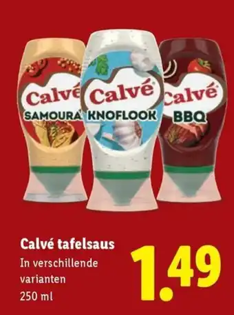 Lidl Calvé tafelsaus aanbieding