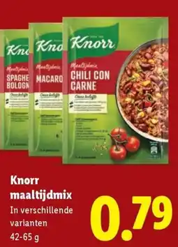 Lidl Knorr maaltijdmix aanbieding