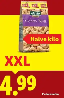 Lidl Alesto Cashewnoten aanbieding