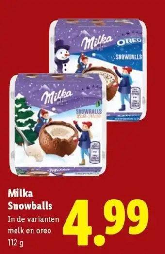 Lidl Milka Snowballs aanbieding