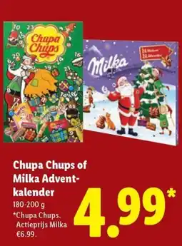 Lidl Chupa Chups of Milka Adventkalender aanbieding