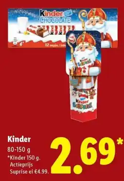 Lidl Kinder aanbieding