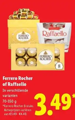 Lidl Ferrero Rocher of Raffaello aanbieding
