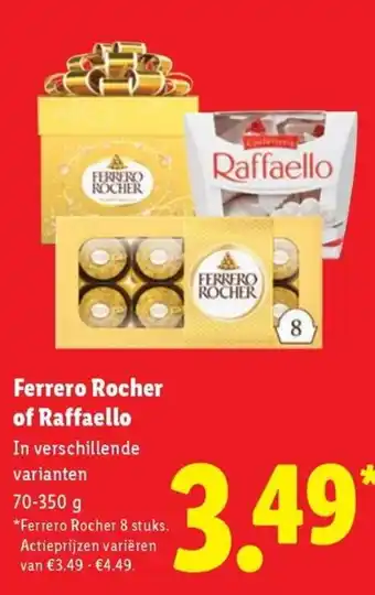 Lidl Ferrero Rocher of Raffaello aanbieding