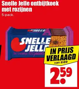 Dirk Snelle Jelle ontbijtkoek met rozijnen aanbieding