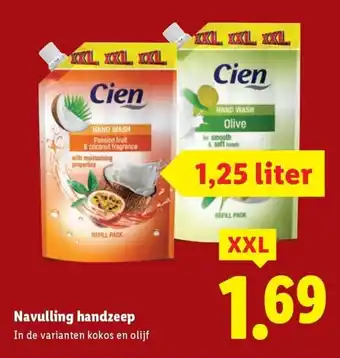 Lidl Navulling handzeep aanbieding