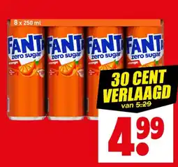 Dirk Fanta zero sugar aanbieding