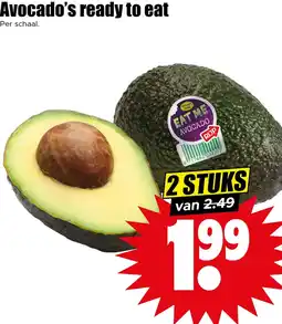 Dirk Avocado's ready to eat aanbieding