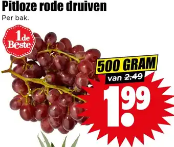 Dirk Pitloze rode druiven aanbieding