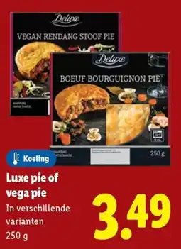 Lidl Luxe pie of vega pie aanbieding