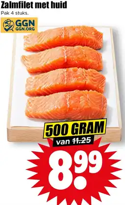 Dirk Zalmfilet met huid aanbieding