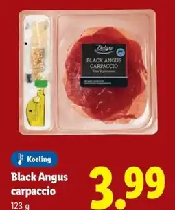 Lidl Black Angus carpaccio aanbieding