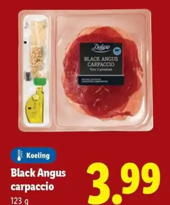 Lidl Black Angus carpaccio aanbieding