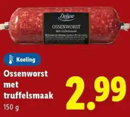 Lidl Ossenworst met truffelsmaak aanbieding
