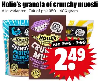 Dirk Holie's granola of crunchy muesli aanbieding