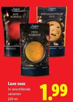 Lidl Luxe saus aanbieding