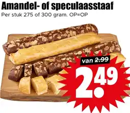 Dirk Amandel of speculaasstaaf aanbieding