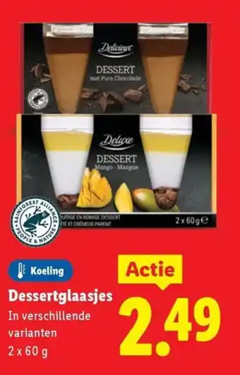 Lidl Dessertglaasjes aanbieding