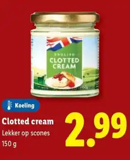Lidl Clotted cream Lekker op scones aanbieding