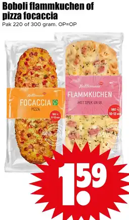 Dirk Boboli flammkuchen of pizza focaccia aanbieding