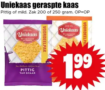 Dirk Uniekaas geraspte kaas aanbieding